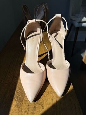 ALDO Blush Pointed-Toe Ankle Strap Heels